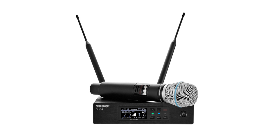 Bộ phát kèm micro không dây cầm tay Shure QLXD24A/B87
