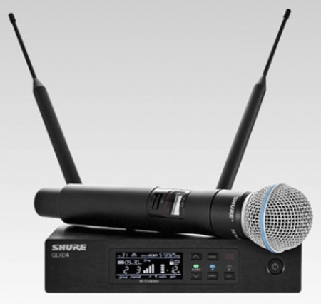 Bộ phát kèm micro không dây cầm tay Shure QLXD24A/B87