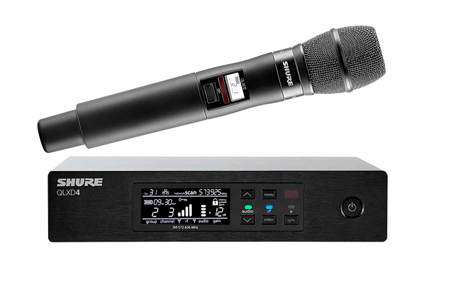 Bộ phát kèm micro không dây cầm tay Shure QLXD24A/KSM9