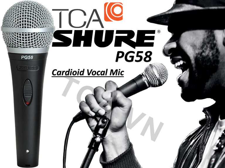 Micro cầm tay Shure PG58-LC chính hãng giải pháp cho chất lượng âm thanh tuyệt hảo