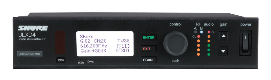 Bộ nhận không dây kĩ thuật số Shure ULXD4A