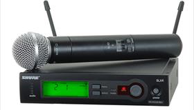 Bộ thu và phát kèm micro không dây cầm tay Shure SLX24/SM58